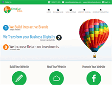 Tablet Screenshot of kreativeindia.com